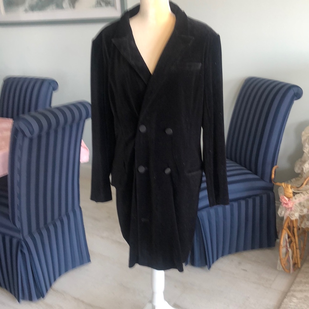 #Velvet coat  #coat with satin lapels